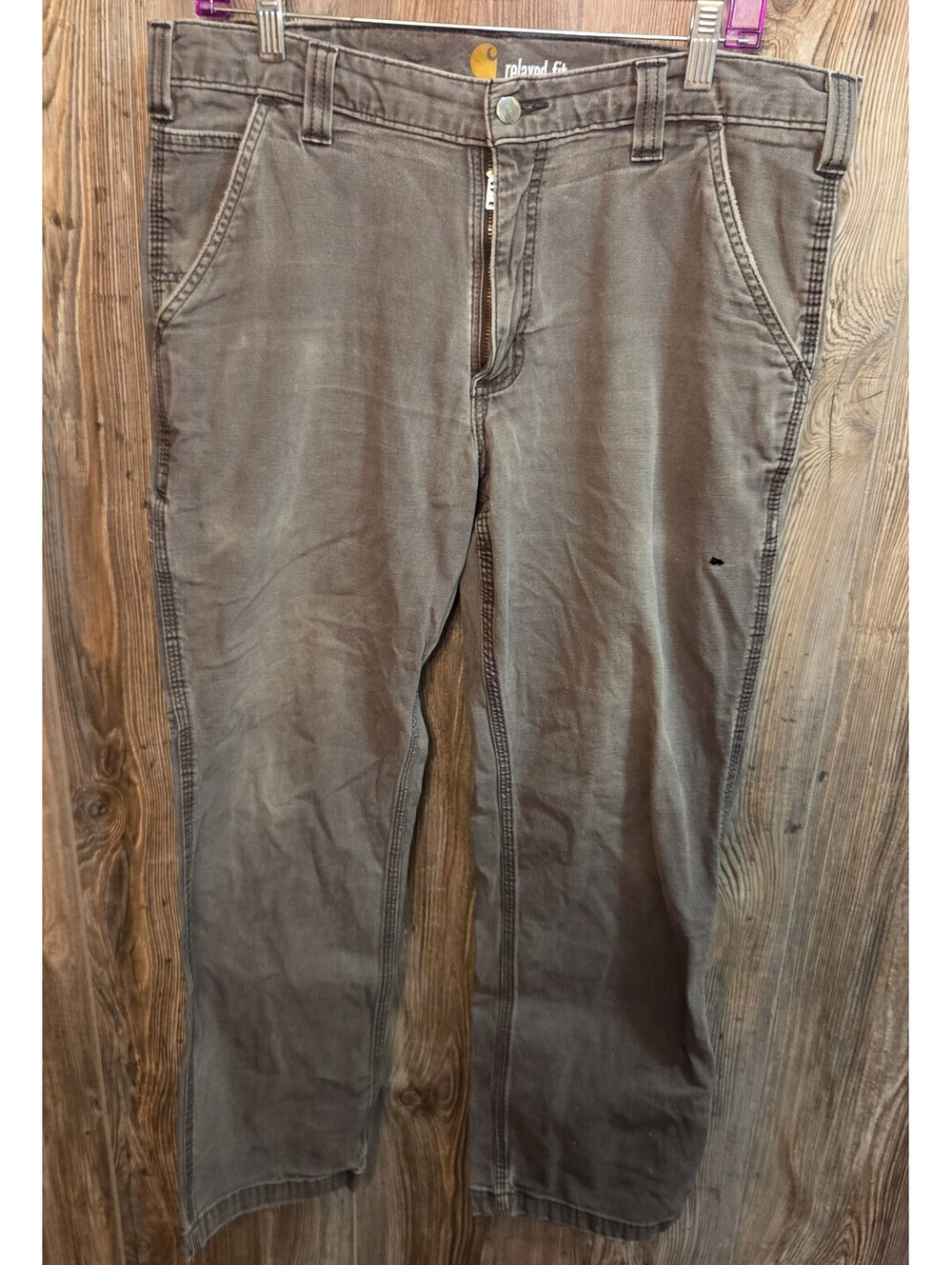 Carhartt Relaxed Fit Straight Denim Jeans Work Pants Size 34x30 (Vintage 10/18)